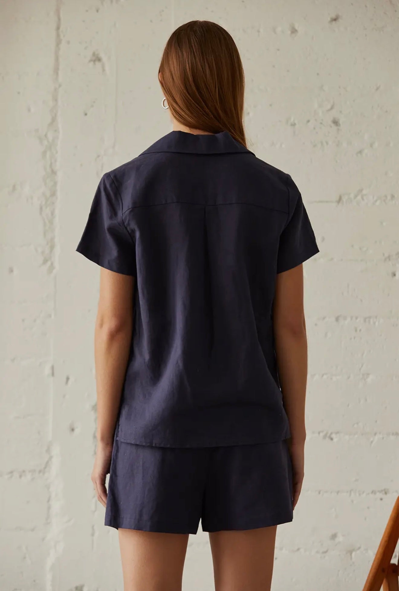 The Navy Linen Set