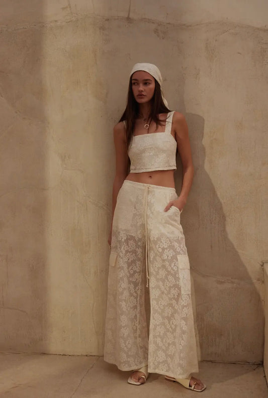 Salt Water Lace Cargo Pants