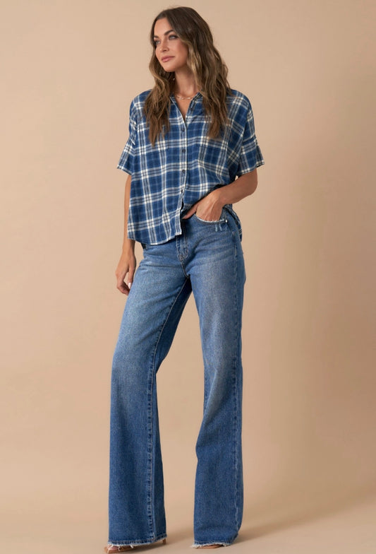 High Rise Boot Cut Denim