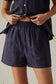 The Navy Linen Set