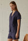 The Navy Linen Set