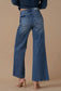 Cropped Patchwork Wide-Leg Denim Jeans