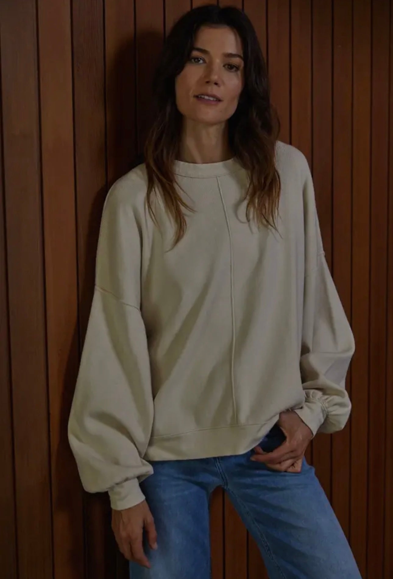 Cream Pullover Knit Sweater