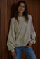 Cream Pullover Knit Sweater