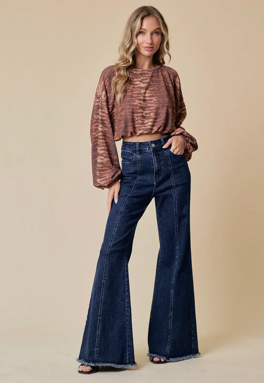 High Rise Mega Flare Jeans