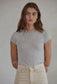 Short Sleeve Open Back Bodysuit