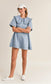 Peter Pan Collar Denim Mini Dress
