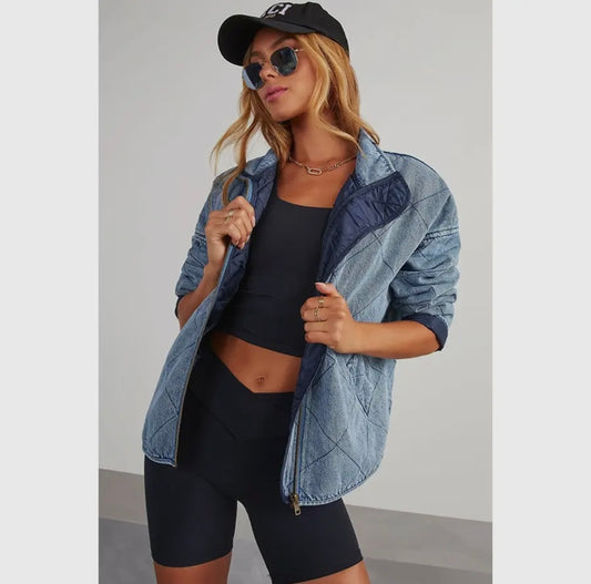 Denim Quilted Jacket
