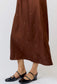 Rhinestone Detail Satin Midi Dress