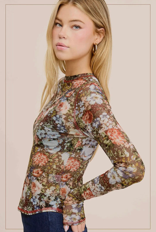 The Esme Mesh Top