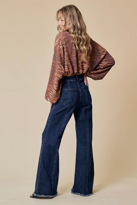 High Rise Mega Flare Jeans