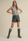 Sweater Vest Top With Pocket Detail