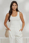 Scoop Neck Fitted Tank Top